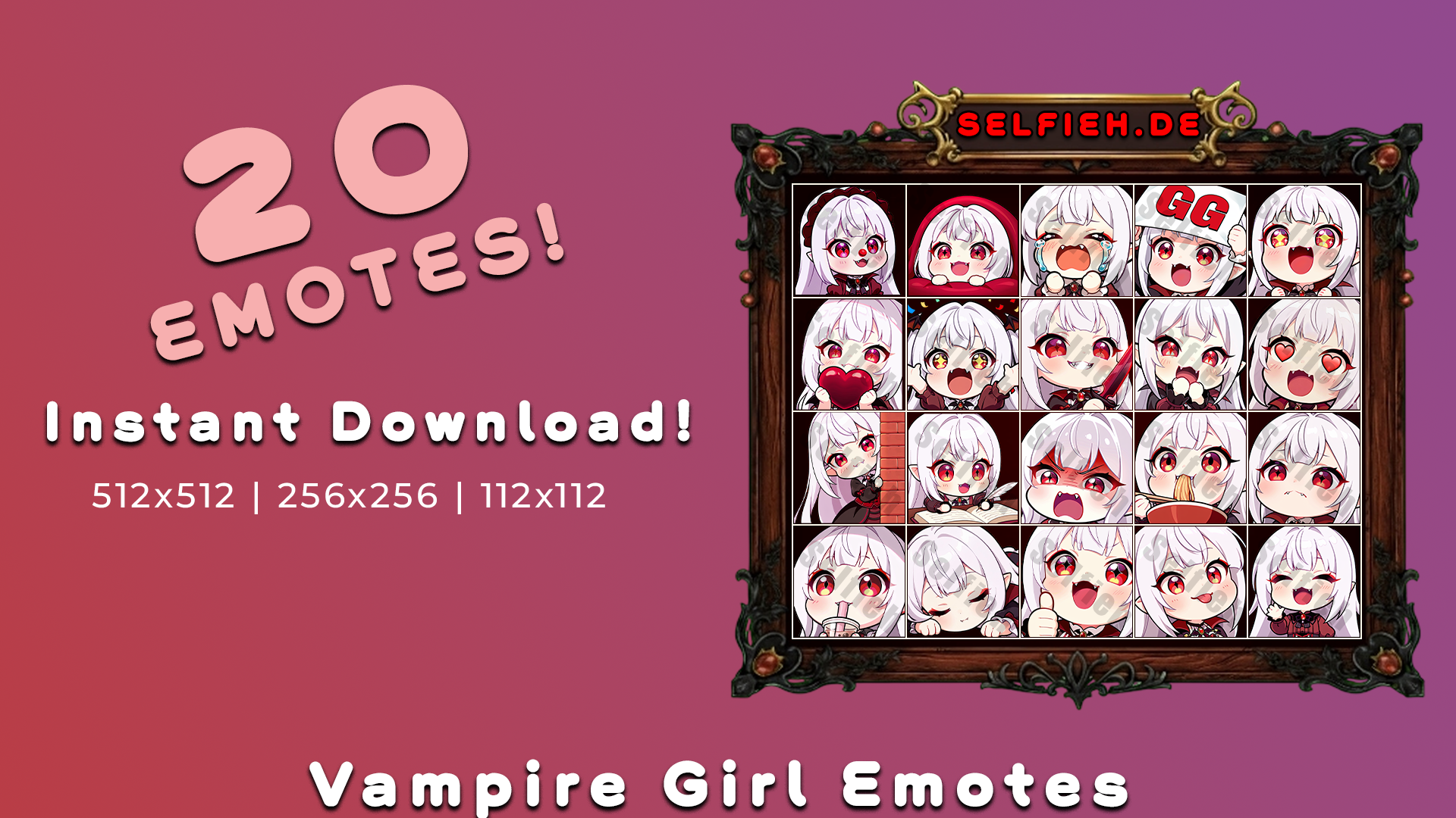 Vampire Girl Emotes